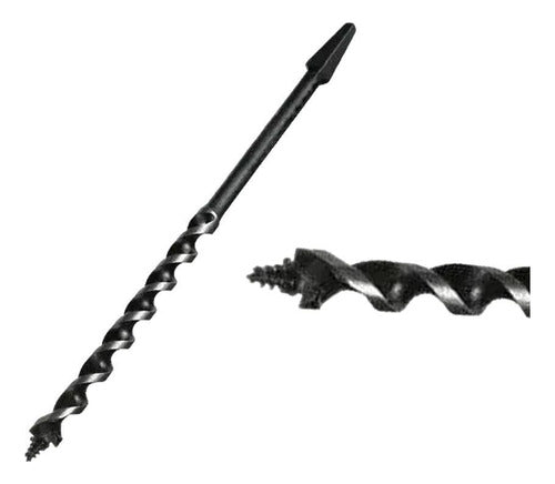 Broca De Ferro Para Arco De Pua 1/4'' X 8'' Polegadas - Rocast