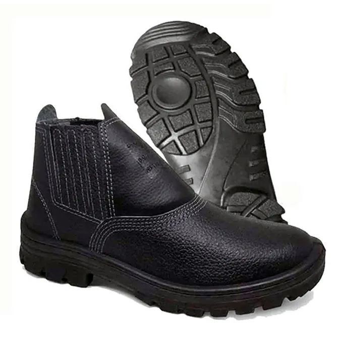 Botina de Couro 40 com Elástico sem Biqueira Crival Preto