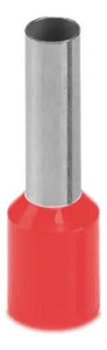 Kit 100 Terminal Pré-Isolado Tubular Ilhos 1,00x08mm - Tcm