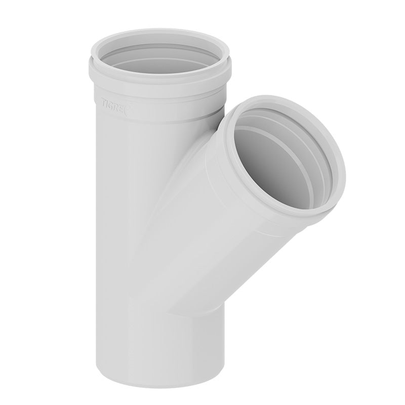 Kit 2 Junção Simples Y de Esgoto 50mm x 50mm - Tigre