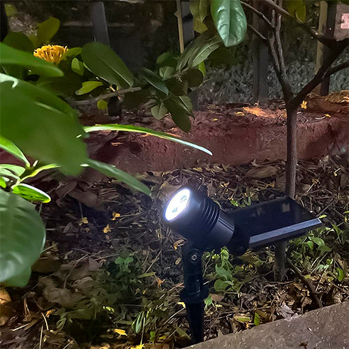 Espeto Spot Solar 6000k Luminaria Branca 10Lm Ecoforce