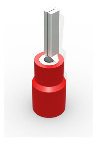 Terminal Pino 20mm 0,5-1,5mm 19a Vermelho