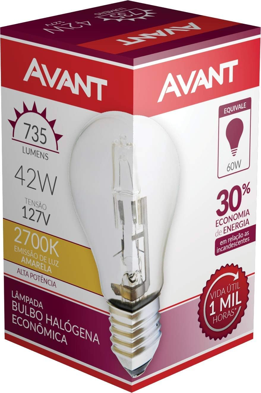Bulbo A55 Halogeno 42w 127v Avant
