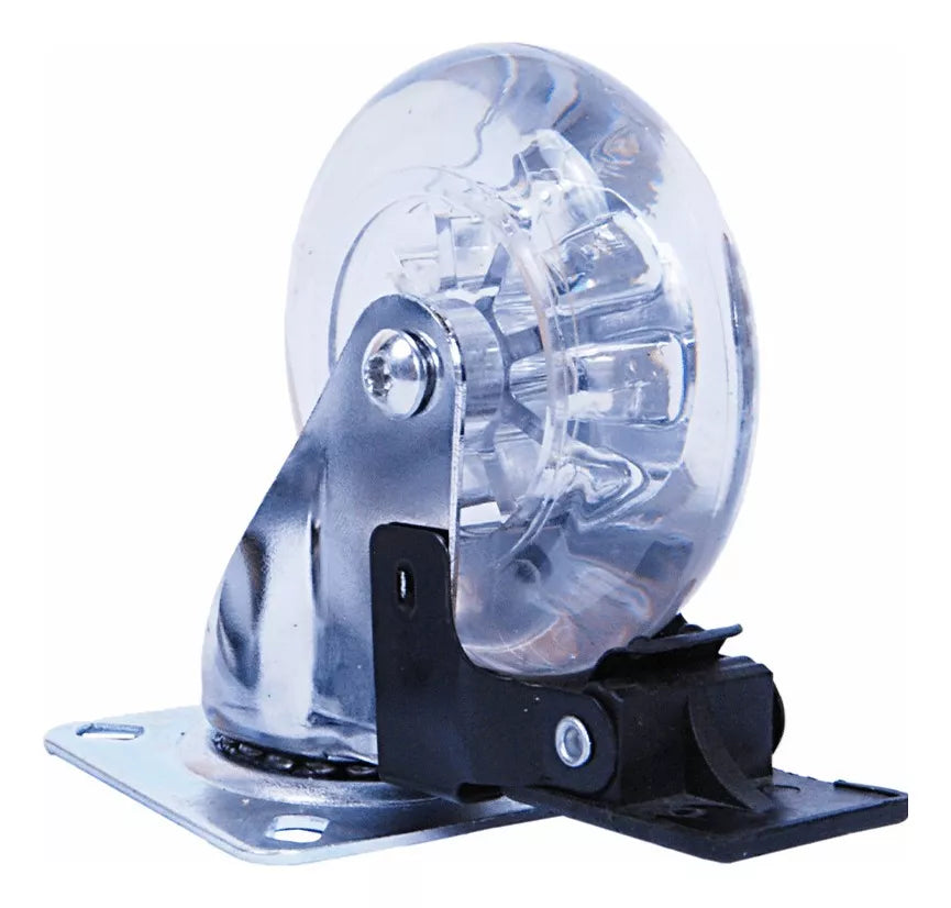 Rodízio Pcpu 35mm Para Móveis Até 30kg Com Freio Lotus