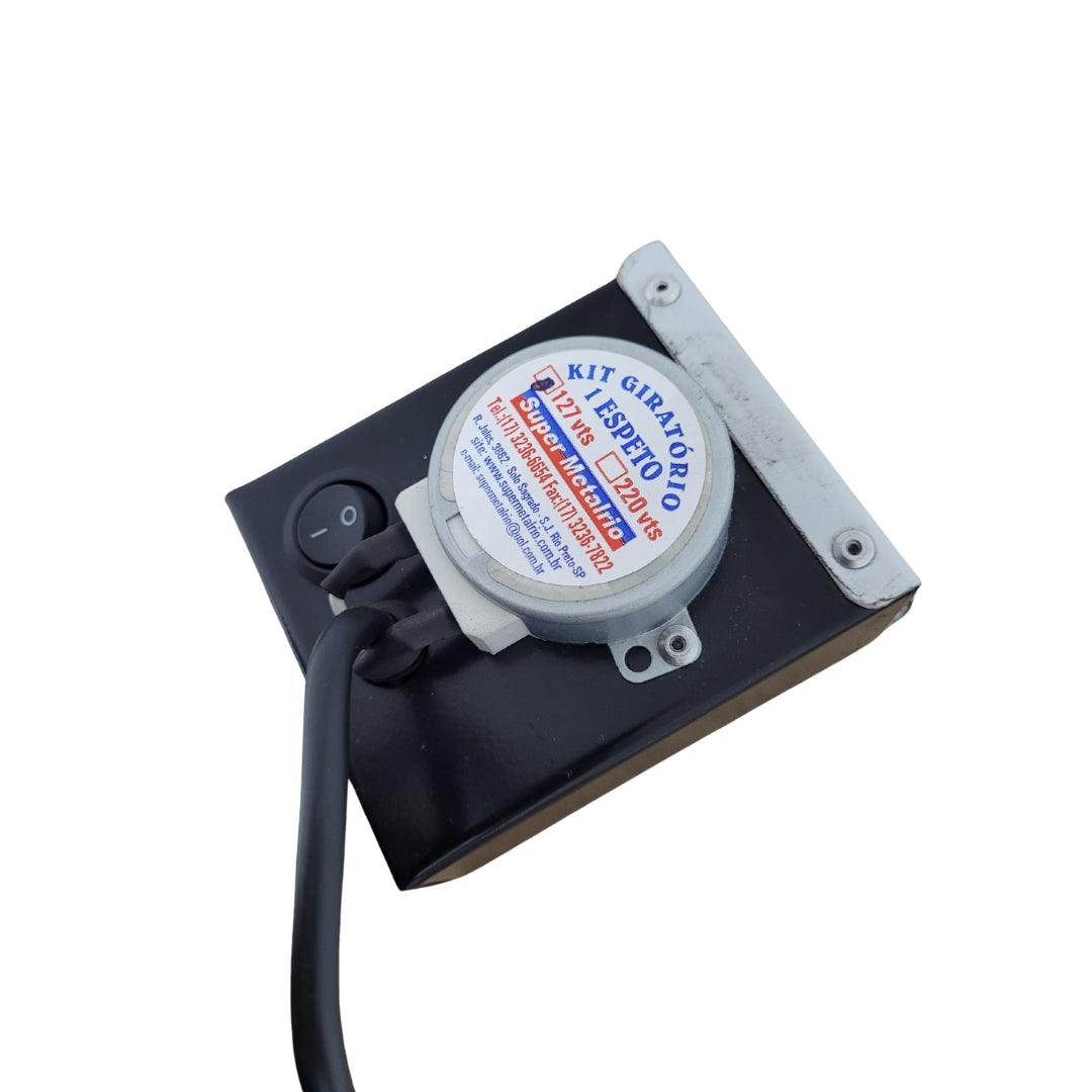 Kit Churrasqueira Giratório Preta Eletrica MetalRio 127v - Federalle Express