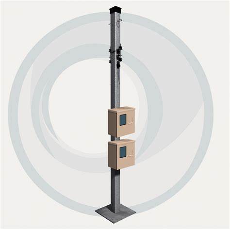 Poste Padrão Monofásico Favor PPF5 4,5 Metros 40A 2 Caixas 127V – PIPE