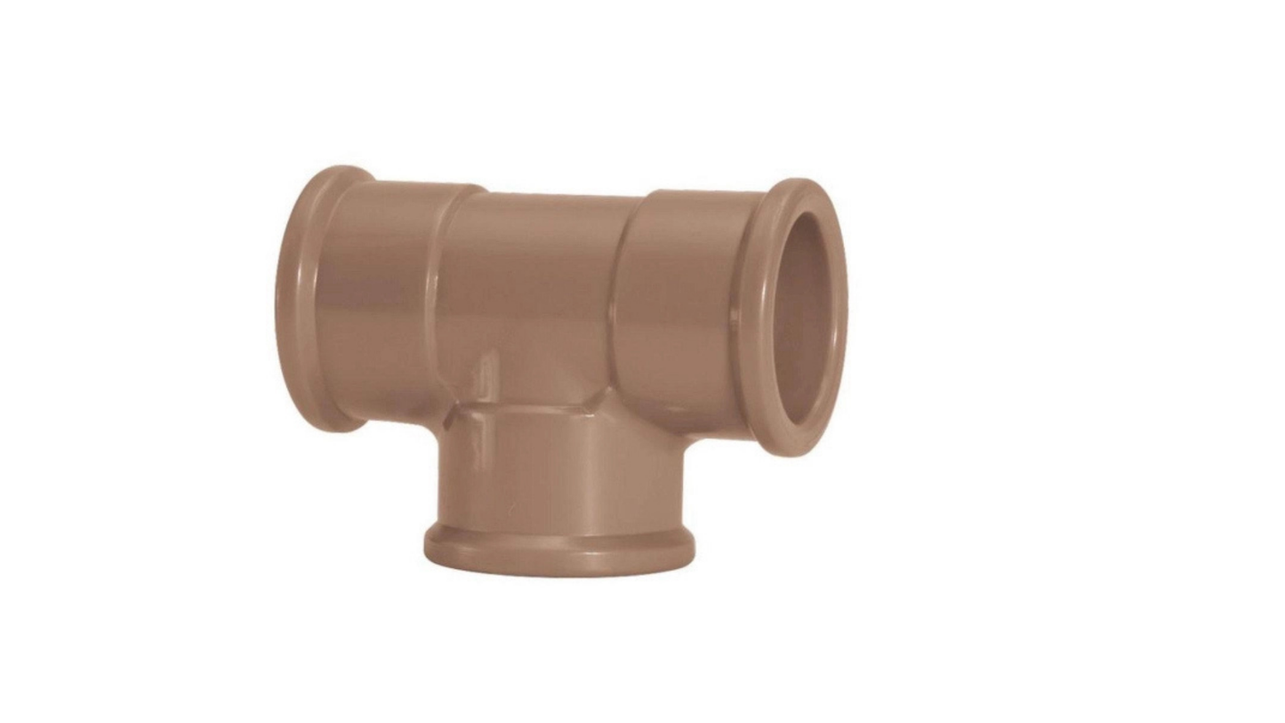 Kit 2 Tê Soldavel 50mm Pvc - Amanco