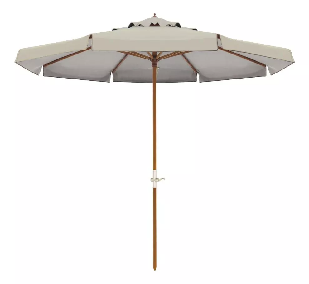 Ombrellone Madeira Cobertura Pvc Maniv 2,70m Bege Bel Lazer