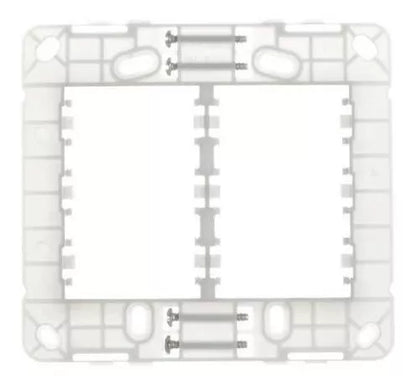 Conjunto Placa 4x4 2 Postos Horizontal Margirius Linha B3