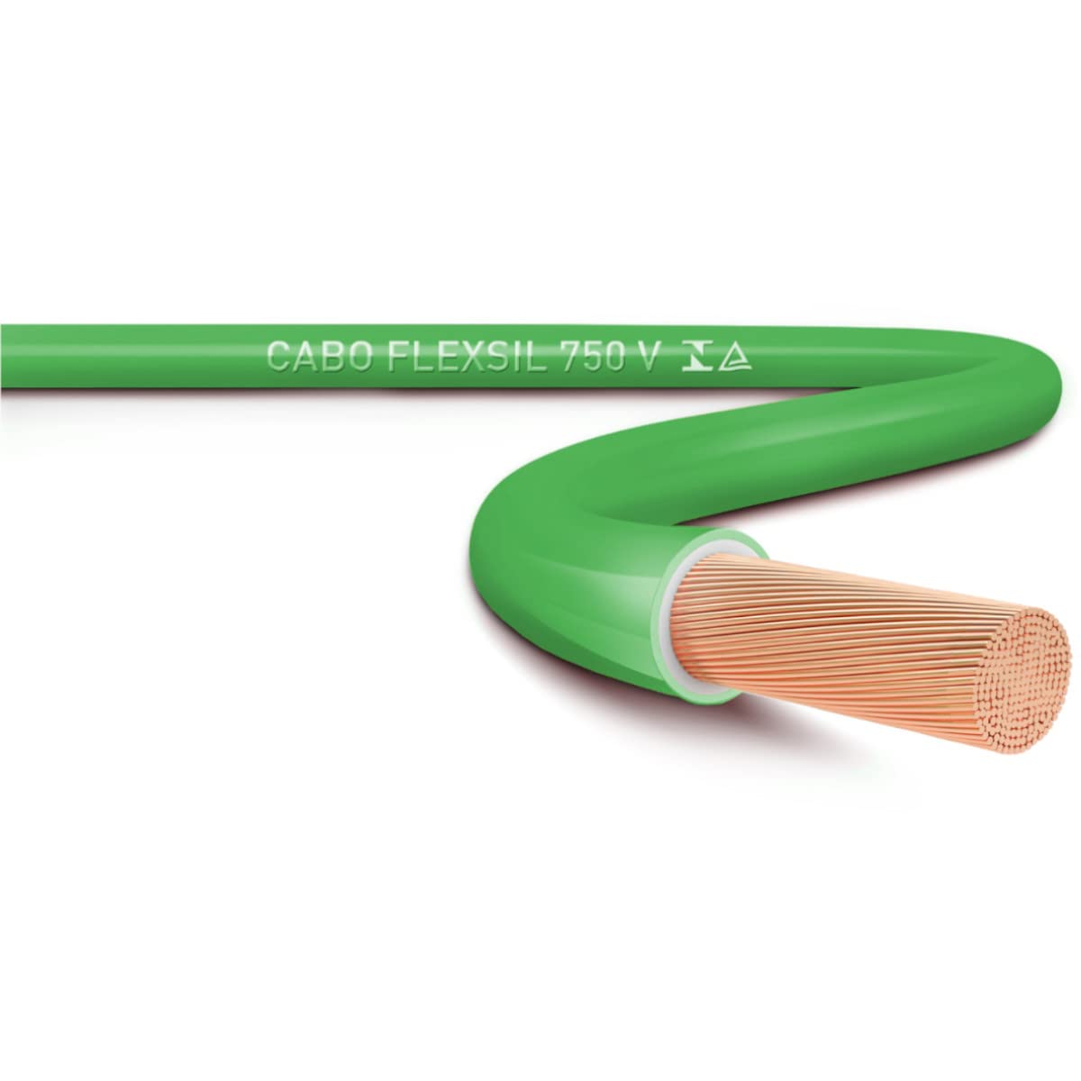 Cabo Flexível Verde 2,5mm 750v rolo 12 metros- Sil