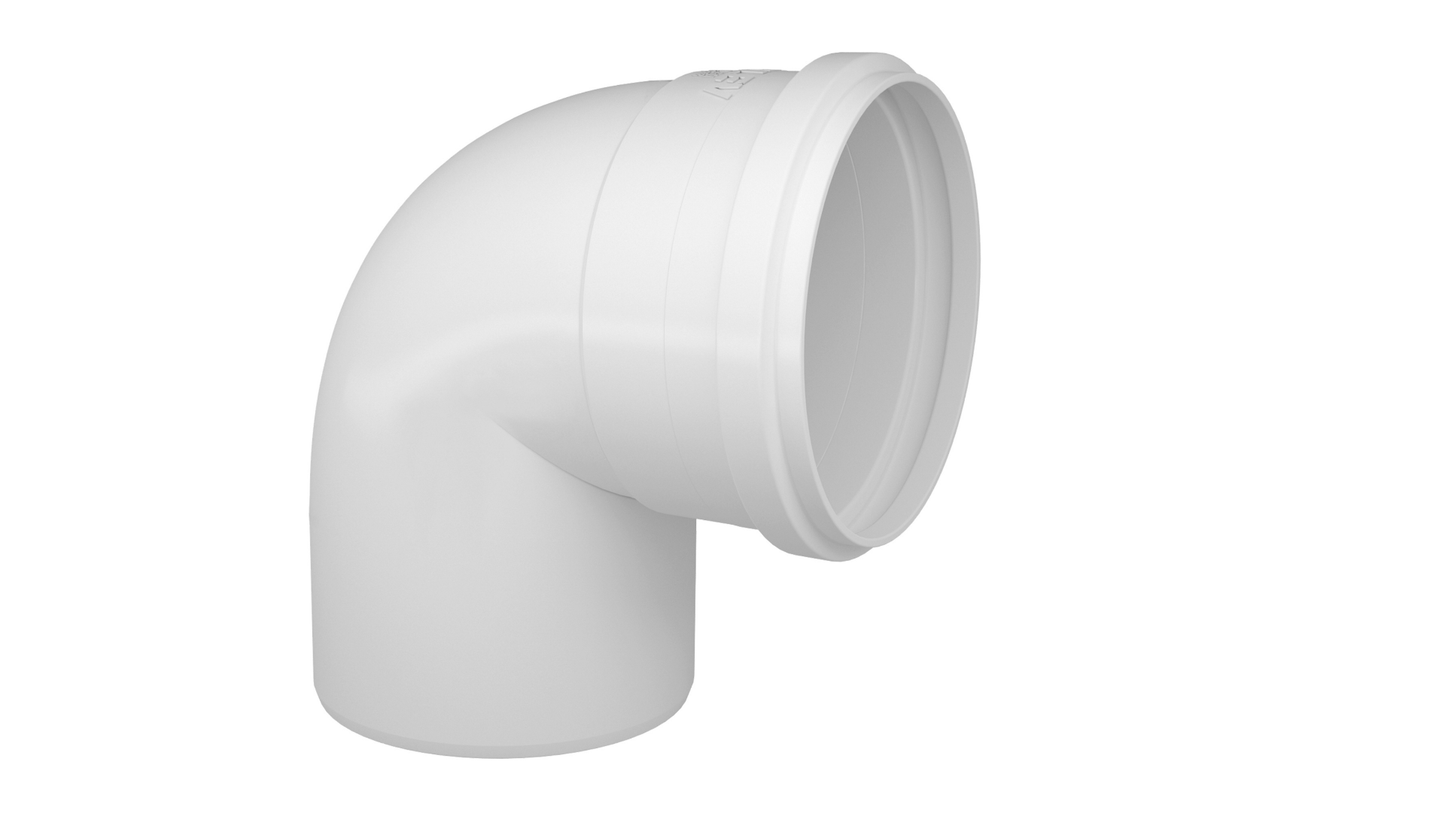 Joelho 90° de Esgoto Dn 100 - Fortlev