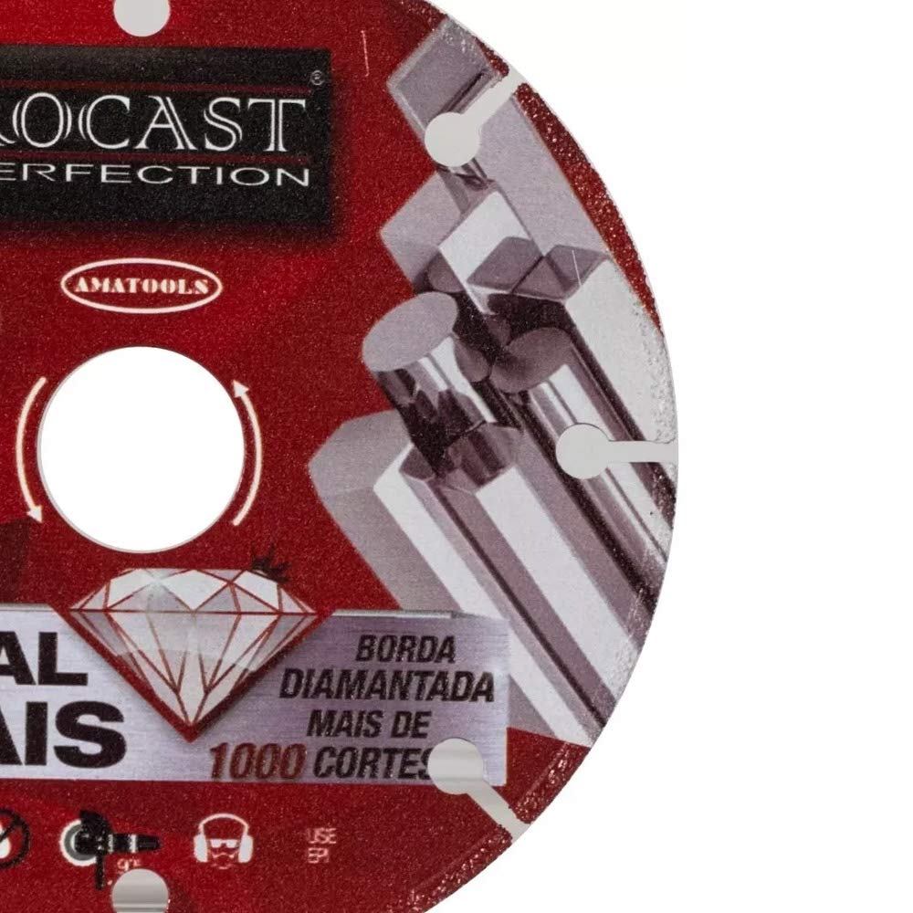 Disco de Corte Diamantado 4.1/2'' 115mm Rocast