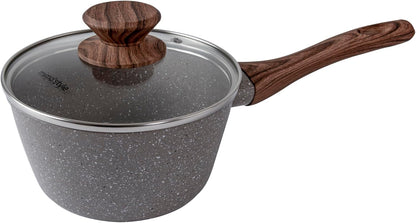 Jogo de Panelas 10 Peças Indução Cerâmica Grafito Style Cook