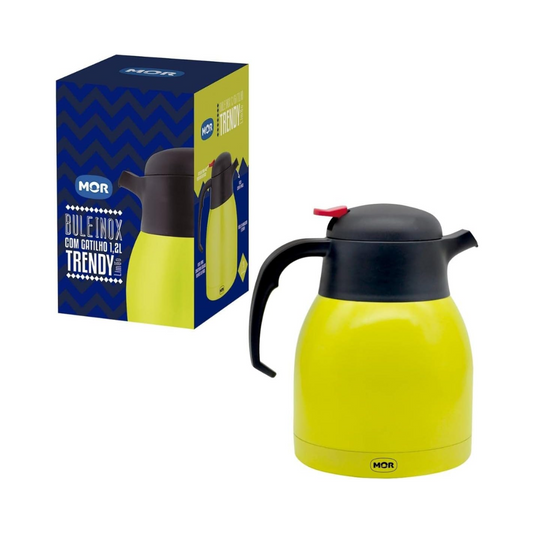 Bule Mor Inox Com Gatilho 1,2L Trendy - Cores Sortidas