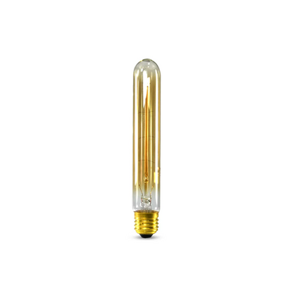 Lâmpada filamento de carbono tubo retrô vintage ST30 40W 2400K Âmbar E-27 127V