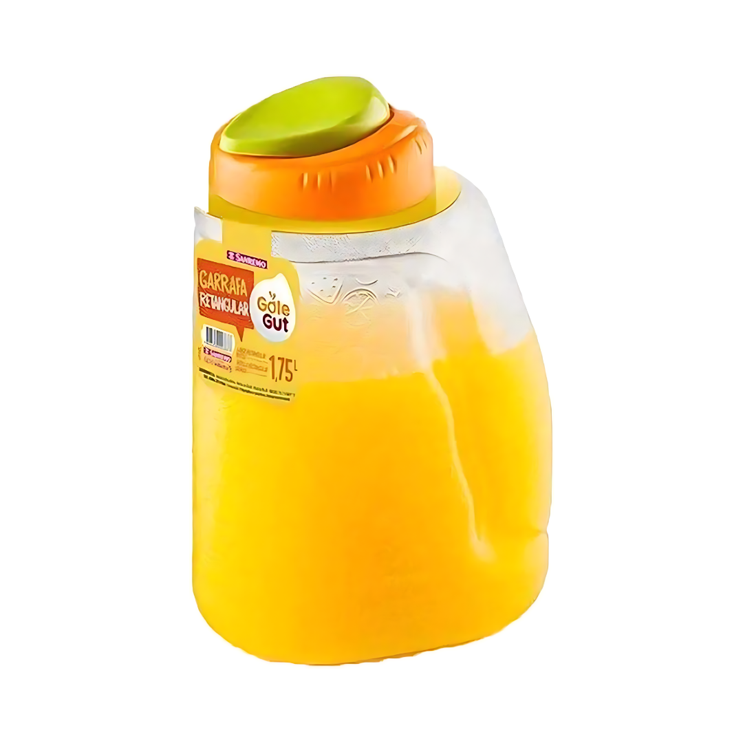 Garrafa retangular de plástico 1,75L SANREMO