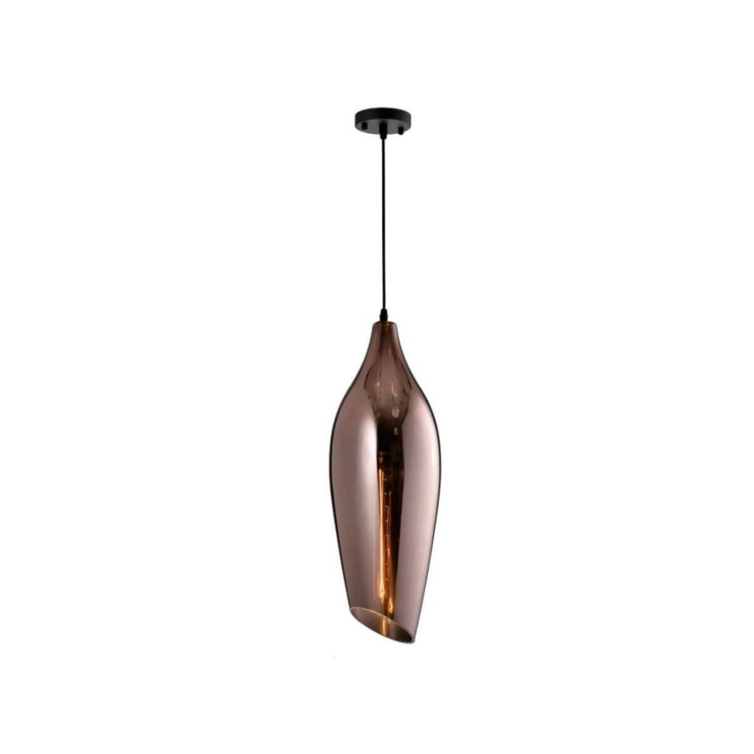Lustre Pendente Orluce Vino200 Or1234 Rosê Gold E27 Bivolt