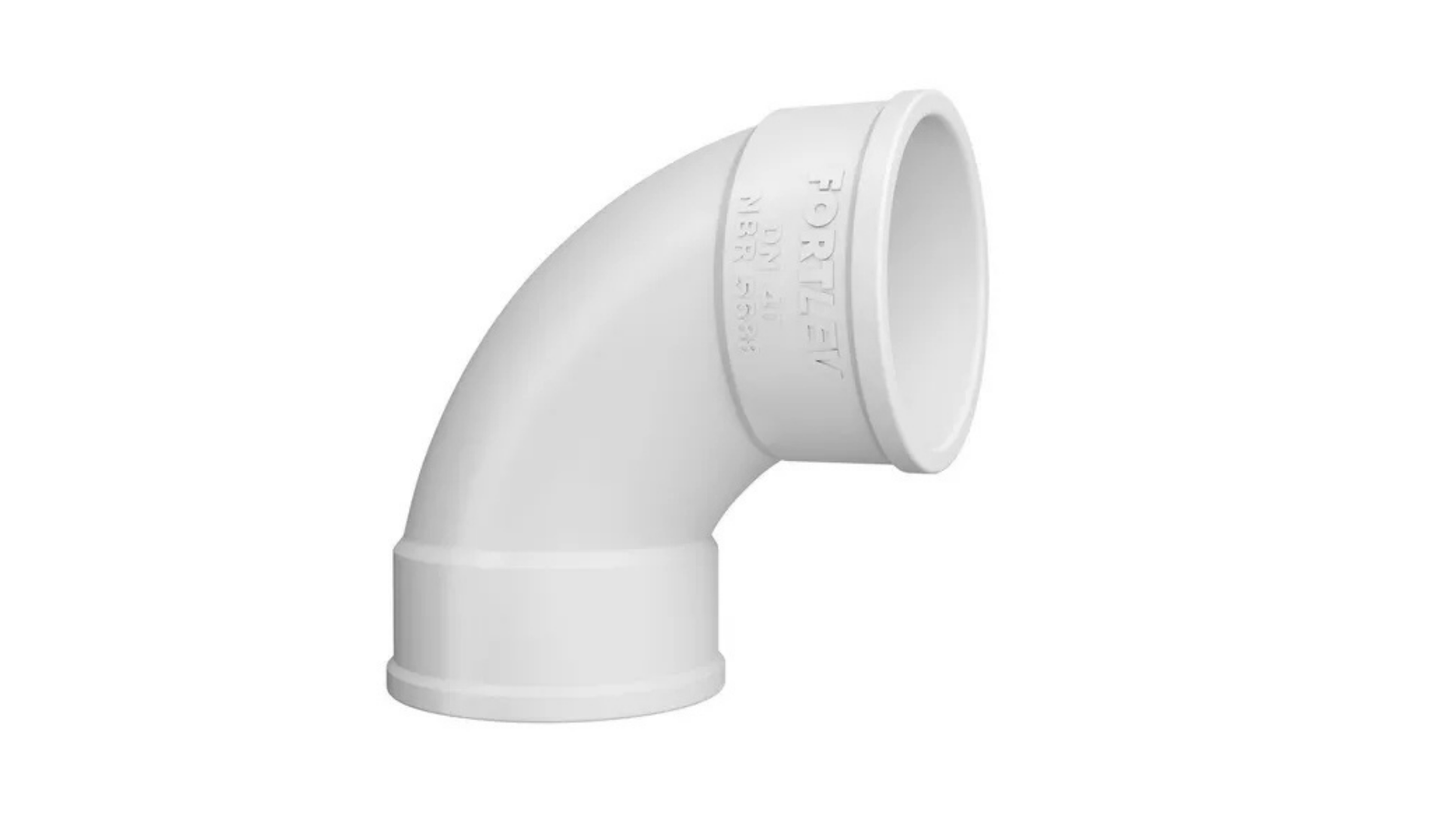 Curva 90° Curta de Esgoto  DN 75 - Fortlev