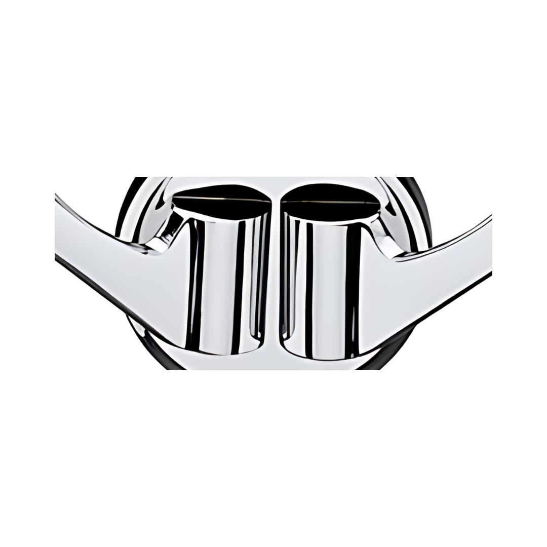 Cabide Gancho Duplo Banheiro 4,4cm Cromado Italy Line