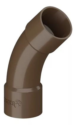 Kit C/5 Curva 45º Soldável Marrom 25mm - Tigre