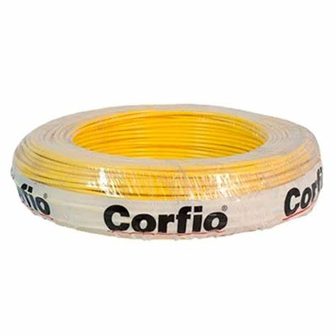 Cabo Flex 4,0MM Amarelo Rolo 4 Metros 750v - Corfio