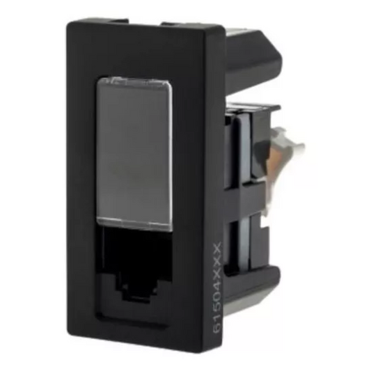 TOMADA DADOS LCS2 RJ45 CAT5E 1M PRETA PIAL PLUS +