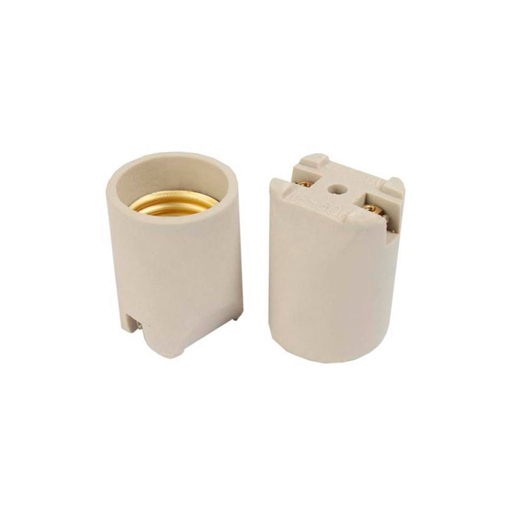 Kit 5 Bocal E27 De Porcelana com Suporte G20