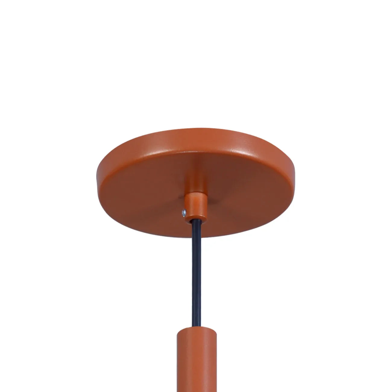 Pendente Alumínio Tubo 2 20cm E27 Cobre/Preto Click Injet