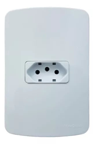 Conjunto Tomada Branco 2p+t 20a 250v 4x2 Margirius Linha B3
