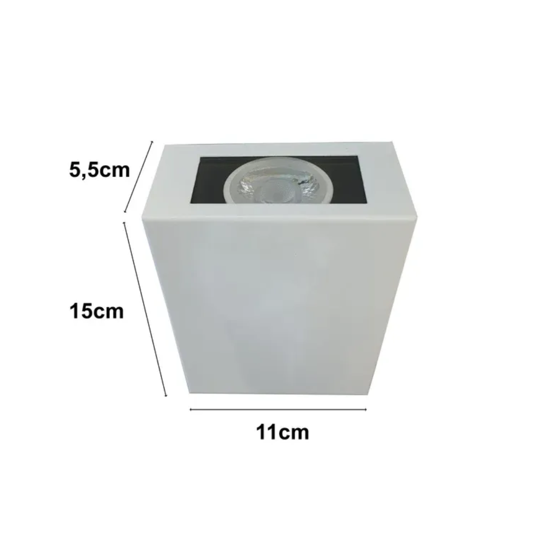 Arandela Branca Microtexturizada 907 GU10 Ideal Iluminação