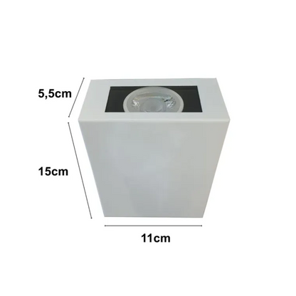 Arandela Branca Microtexturizada 907 GU10 Ideal Iluminação