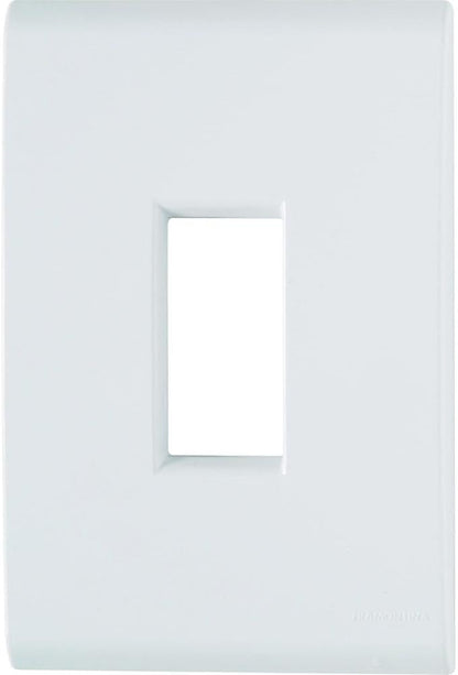 Placa 4 x 2 + Suporte Com 1 Posto Vertical Branco - Tramontina Liz