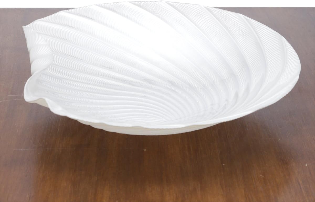 Centro de Mesa de Vidro Concha Perolada Lyor Pérola 33cm