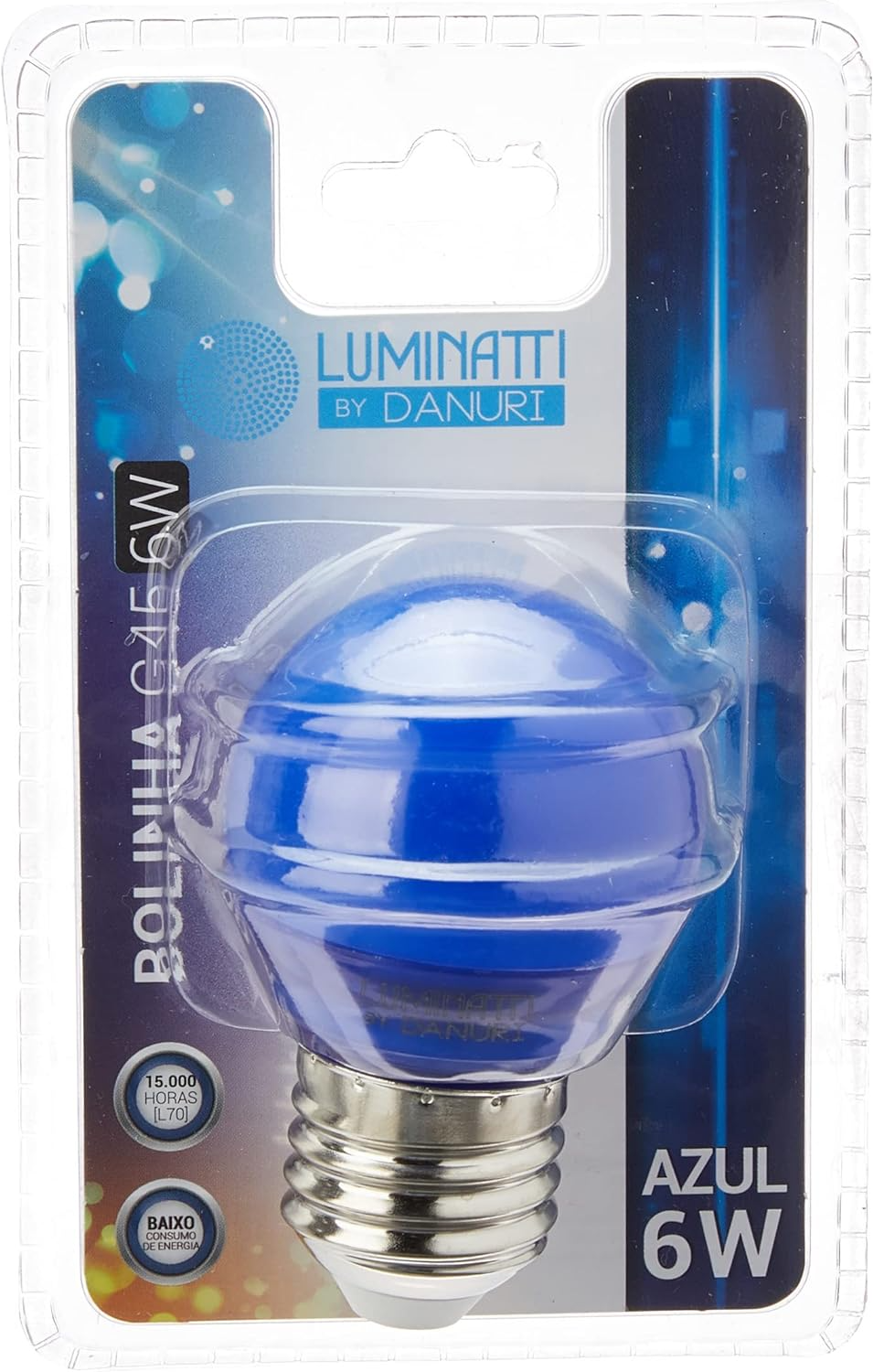 Lâmpada Bolinha Led 6w Azul 127v/220v Luminatti