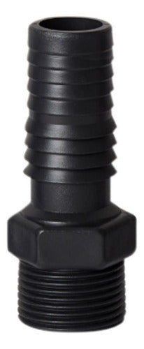 Adaptador  C 1'' Preto de Rosca Externa Rebouças