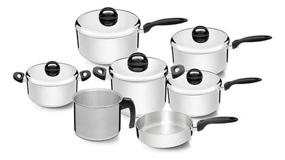 Conjunto Jogo de Panelas Nigro Eterna 7 Peças Polido