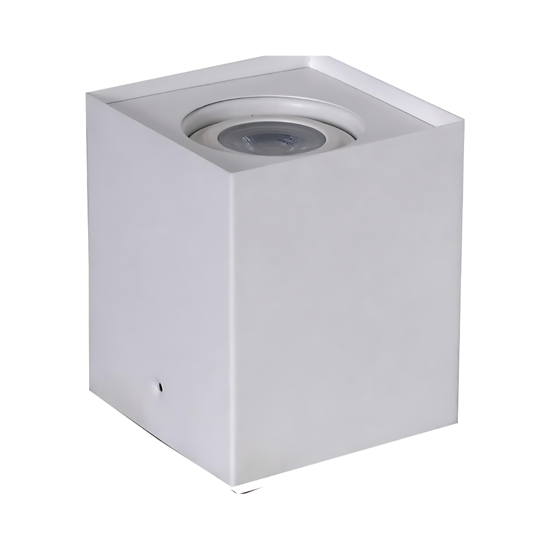 Luminária Plafon Flat Box Sobrepor 1Lamp E27 Branco