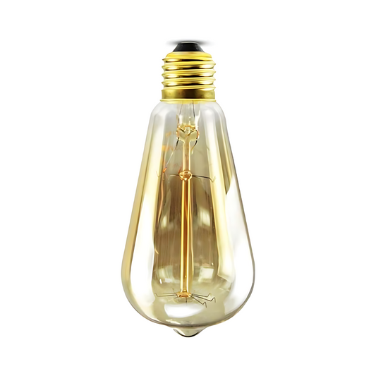 Lâmpada com filamento de carbono bulbo ST64 40W ÂMBAR 2400k 127v GALAXY