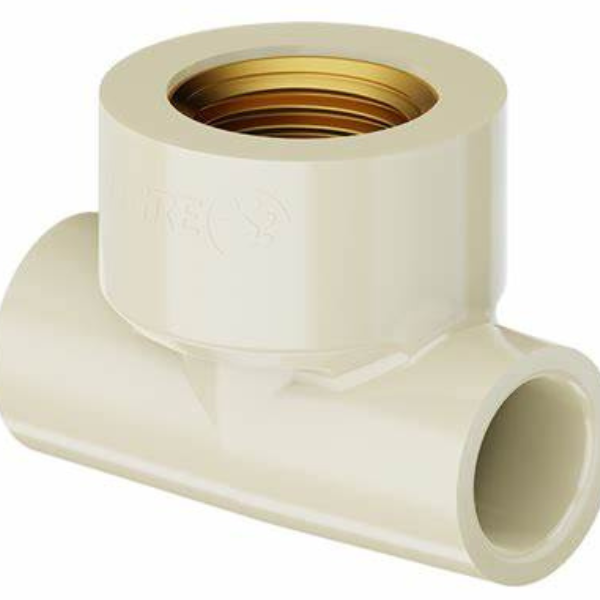 KIT C/2 Tê Transição 1/2''x15mm Aquatherm Bege TIGRE