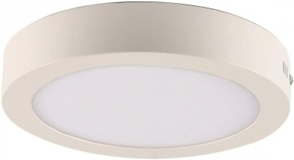Plafon Led Sobrepor Redondo 12w Blumenau 3000k Luz Amarela
