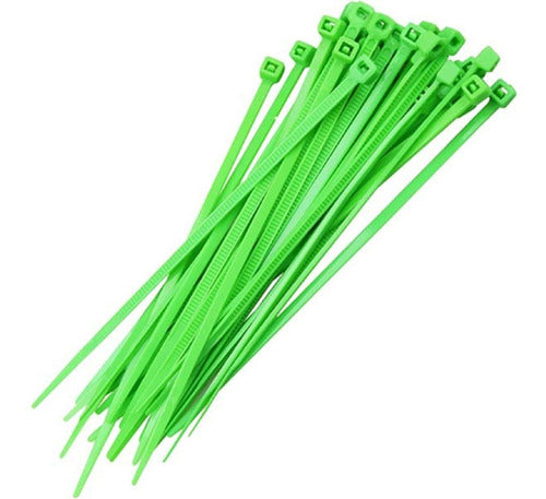 Abraçadeira Nylon Verde Pacote C/ 20 Unidades 2,5mm X 100mm - Bestfer