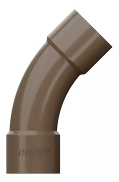 Kit C/5 Curva 45º Soldável Marrom 25mm - Tigre