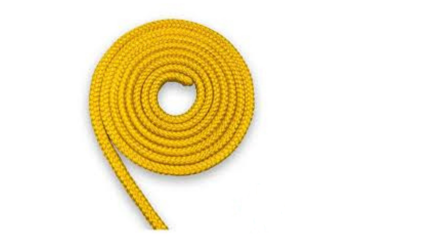 Corda Trançada PP 12mm Amarela Tropical Rolo 130m - Riomar