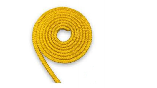 Corda Trançada PP 12mm Amarela Tropical Rolo 130m - Riomar