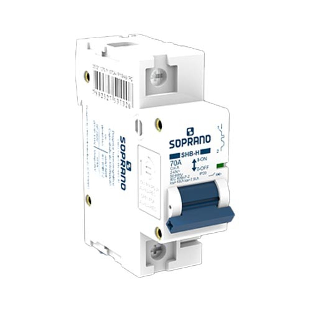 Disjuntor Din  Monopolar SHB1 100A - Soprano