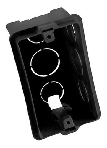 Caixa de Luz 4x2 Plástico Preta Mondiale