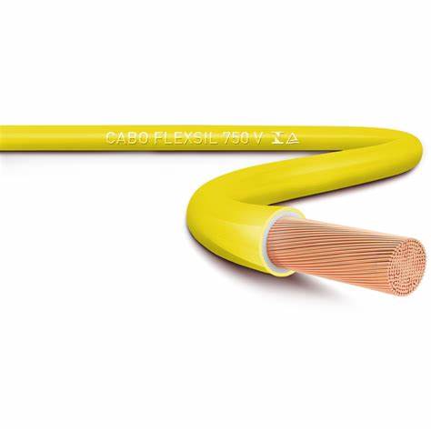 Cabo Flexivel 2,5mm 750v Amarelo Rolo 6 Metros - Condumig