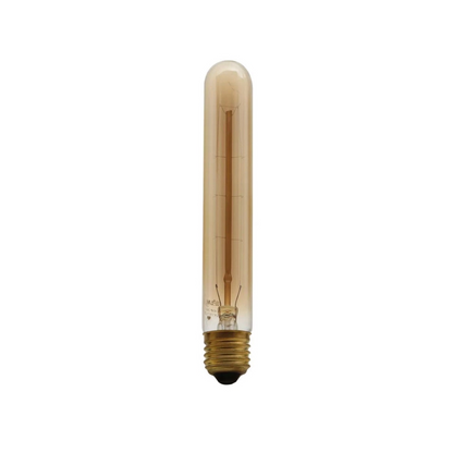 Lâmpada filamento de carbono tubo retrô vintage ST30 40W 2400K Âmbar E-27 127V