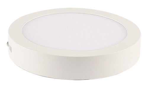 Plafon Led Sobrepor Redondo 12w Blumenau 3000k Luz Amarela
