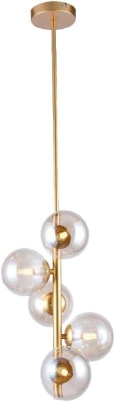 Pendente Cosmos I 5xG9 Âmbar/Dourado Or1180 - Orluce